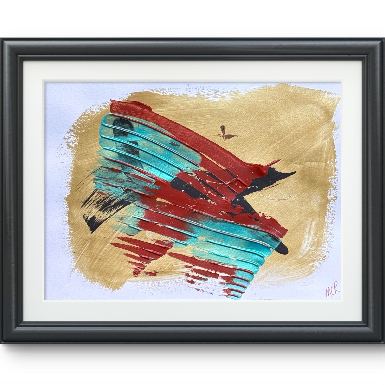 Original  Mixed Media Art Painting 9x12 Fine Art ON VERY HEAVY PAPER Abstract