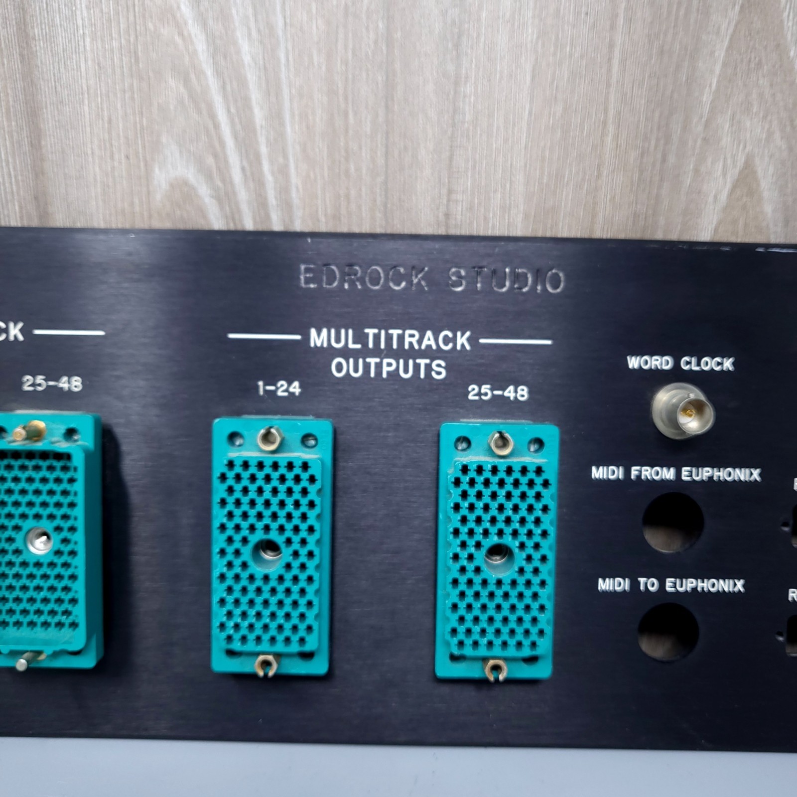 Custom 48ch Studio Patch Panel ELCO EDAC XLR Timecode Euphonix Rack