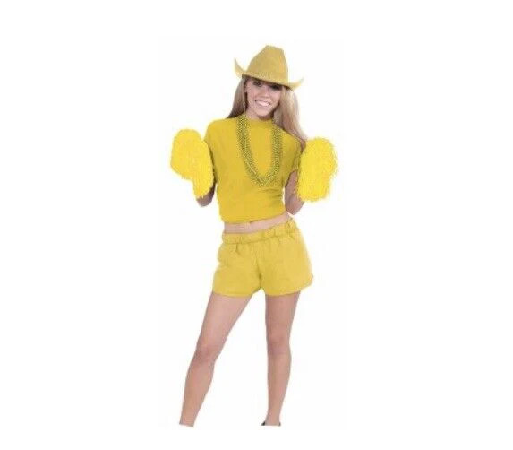 Yellow BOXER SHORTS School Spirit Colors Cheerleader Team Rally Sports