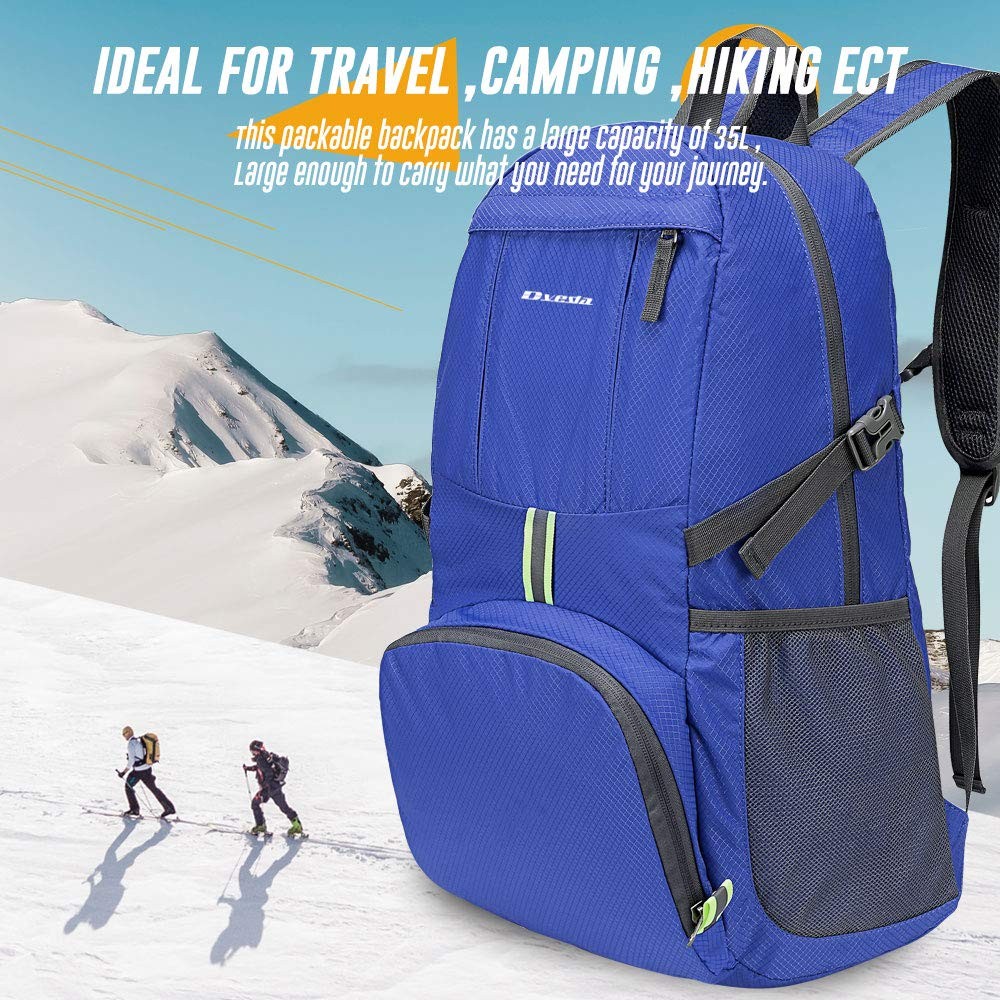35L Lightweight Packable Hiking Backpack Waterproof Durable Travel Daypack