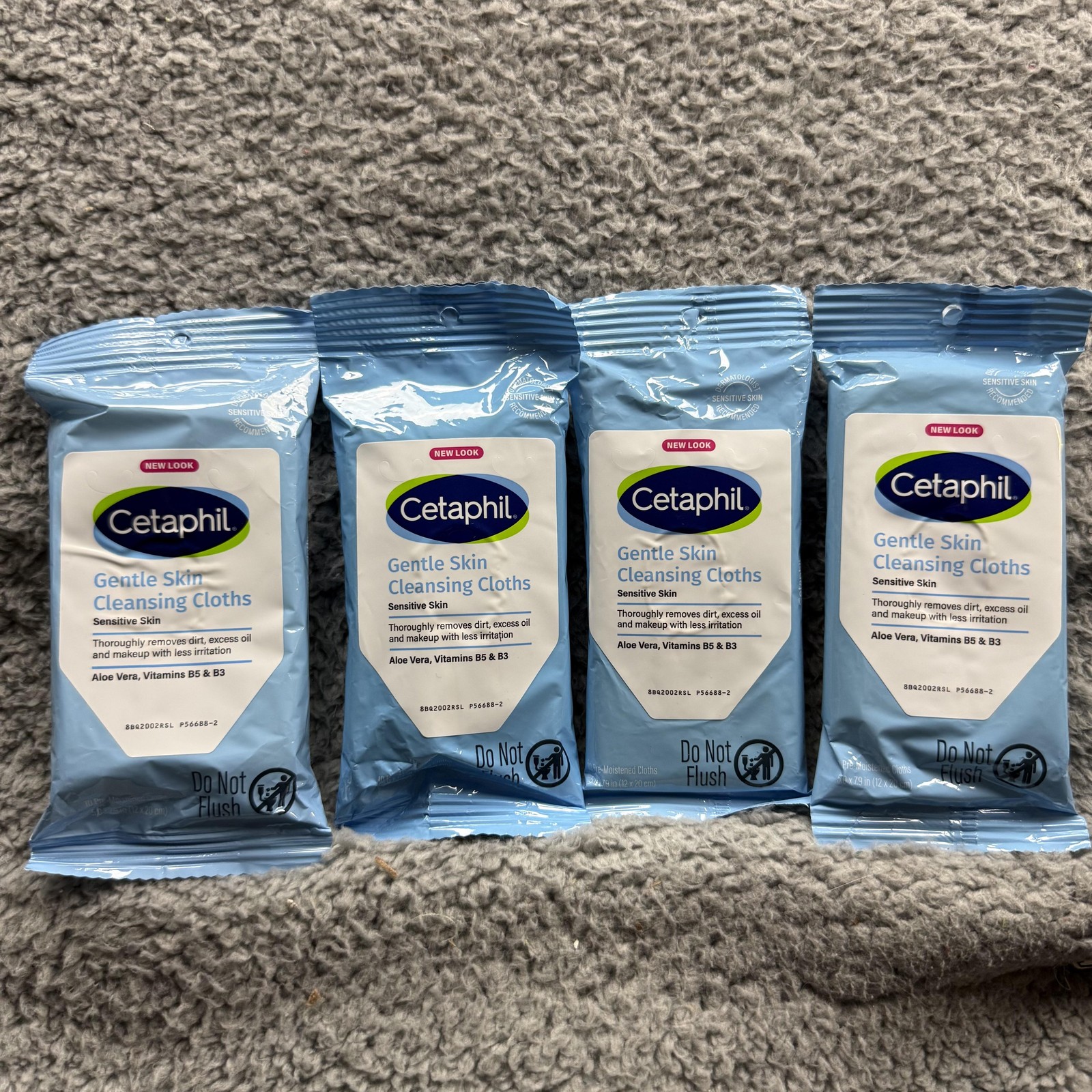 Cetaphil Gentle Skin Cleansing Cloths Lot 4 Sensitive Fragrance Free New