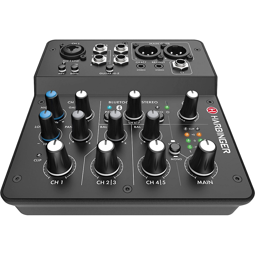 Harbinger LV7 7Channel Analog Mixer with Bluetooth