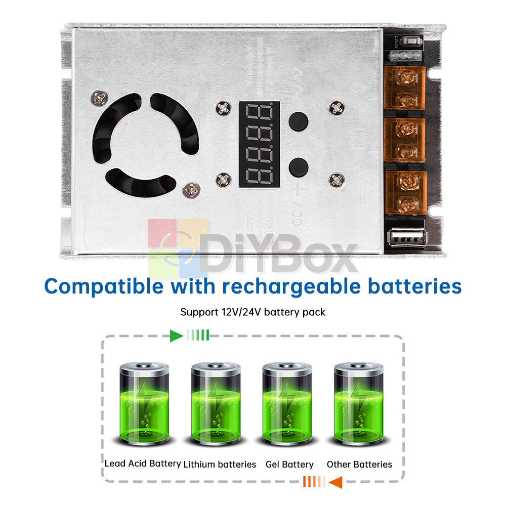 MPPT 500W 20A Solar Controller DC18-80V Buck Step-down Charging Control Module