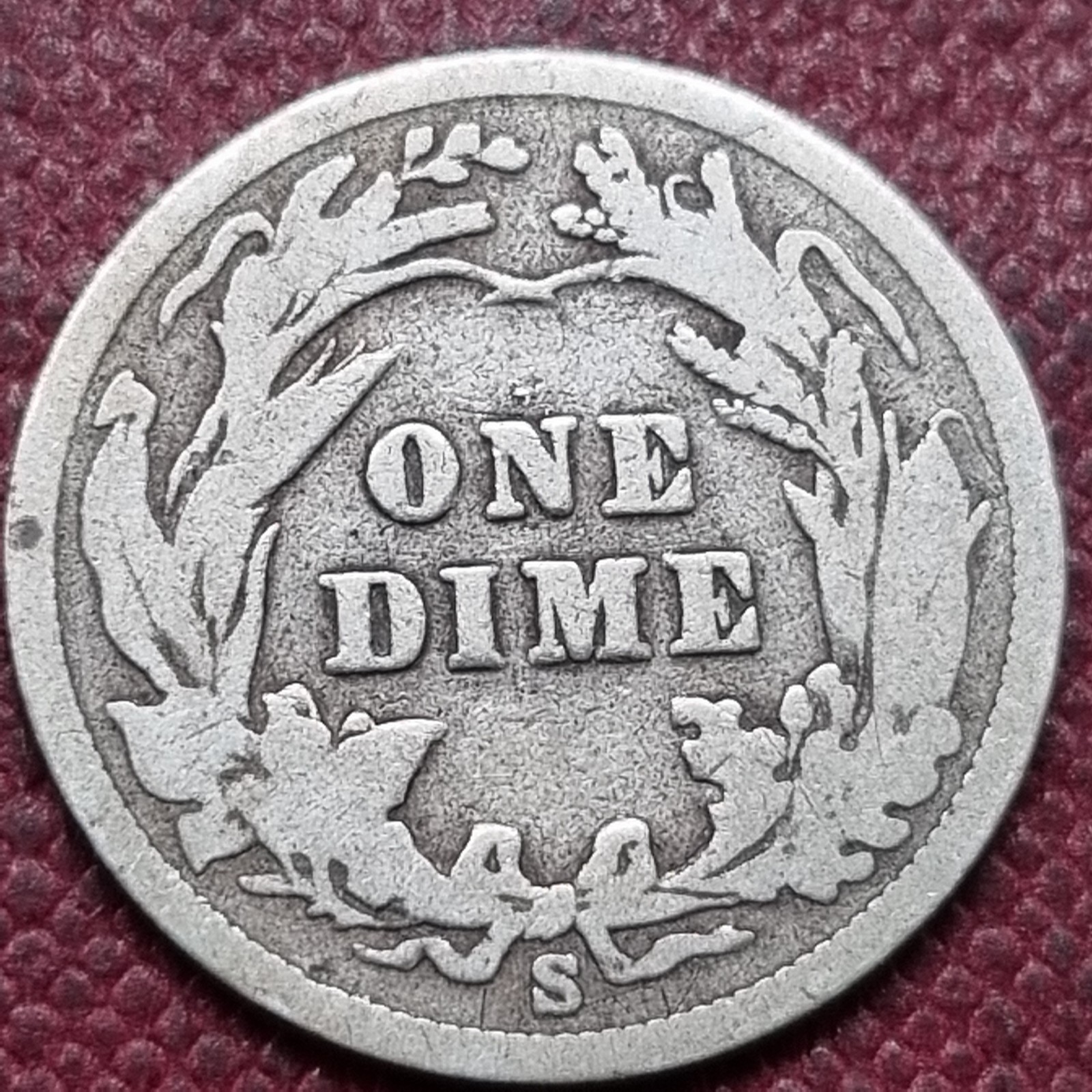 1903 S Barber Dime 10c Circulated #103059