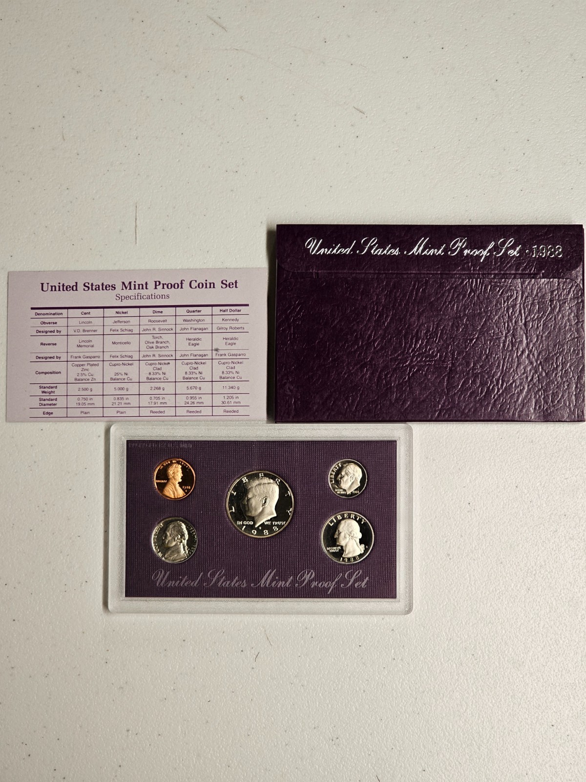 1988 Clad Proof Set U.S. Mint Original Government Packaging OGP