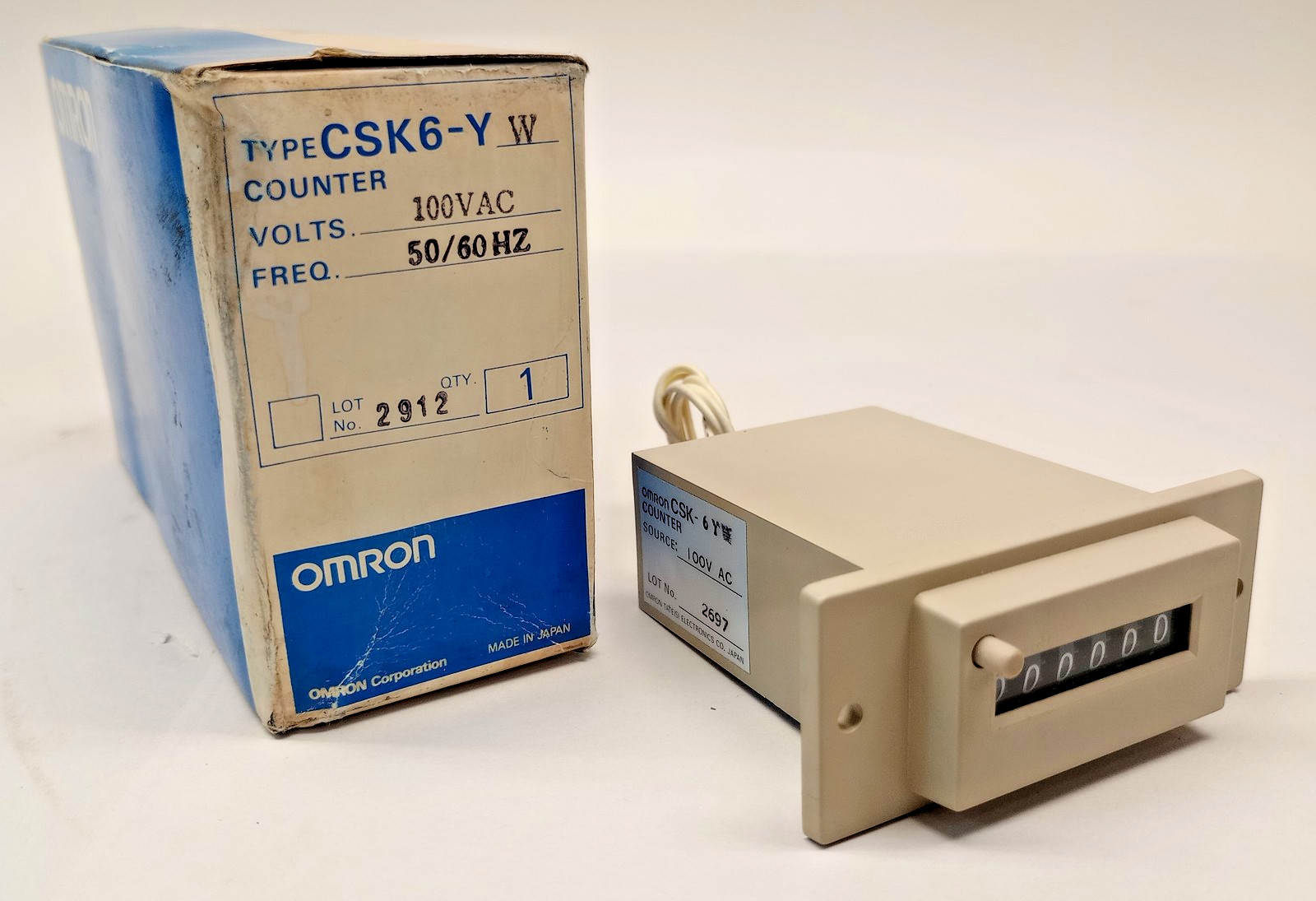 Omron CSK6-YW Counter Module 100VAC 50/60hz 6-digit