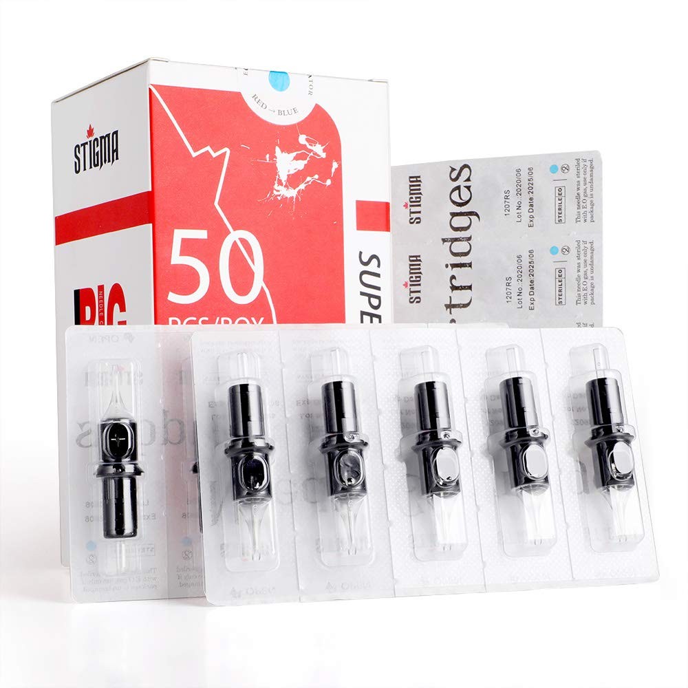 STIGMA Disposable #10 Bugpin RL+ #12 Standard RL, 50Pcs Super Value Pack