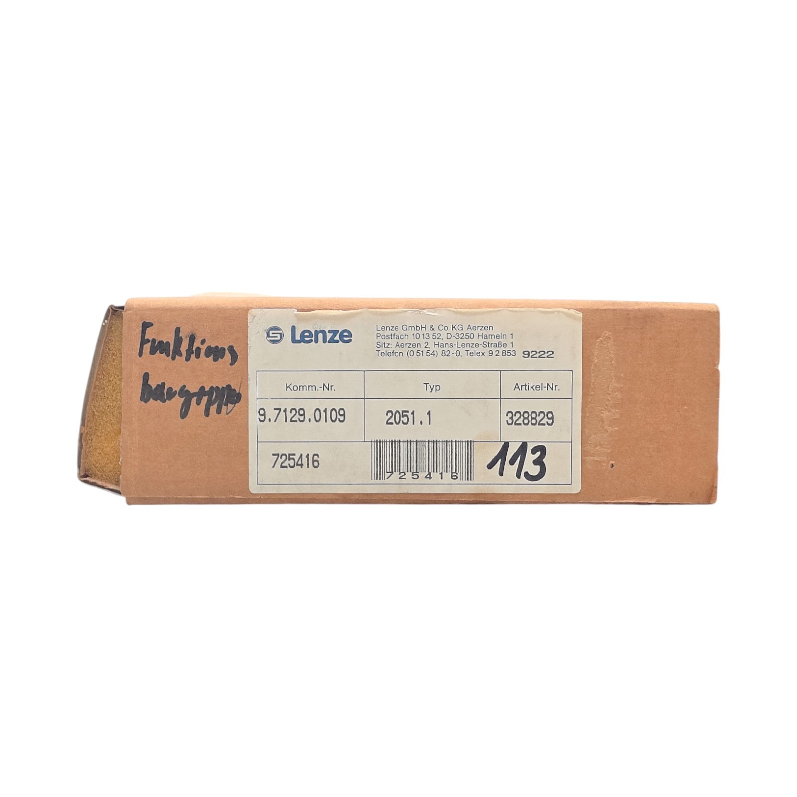 LENZE 2051.1 328829 DRIVE CONTROLLER