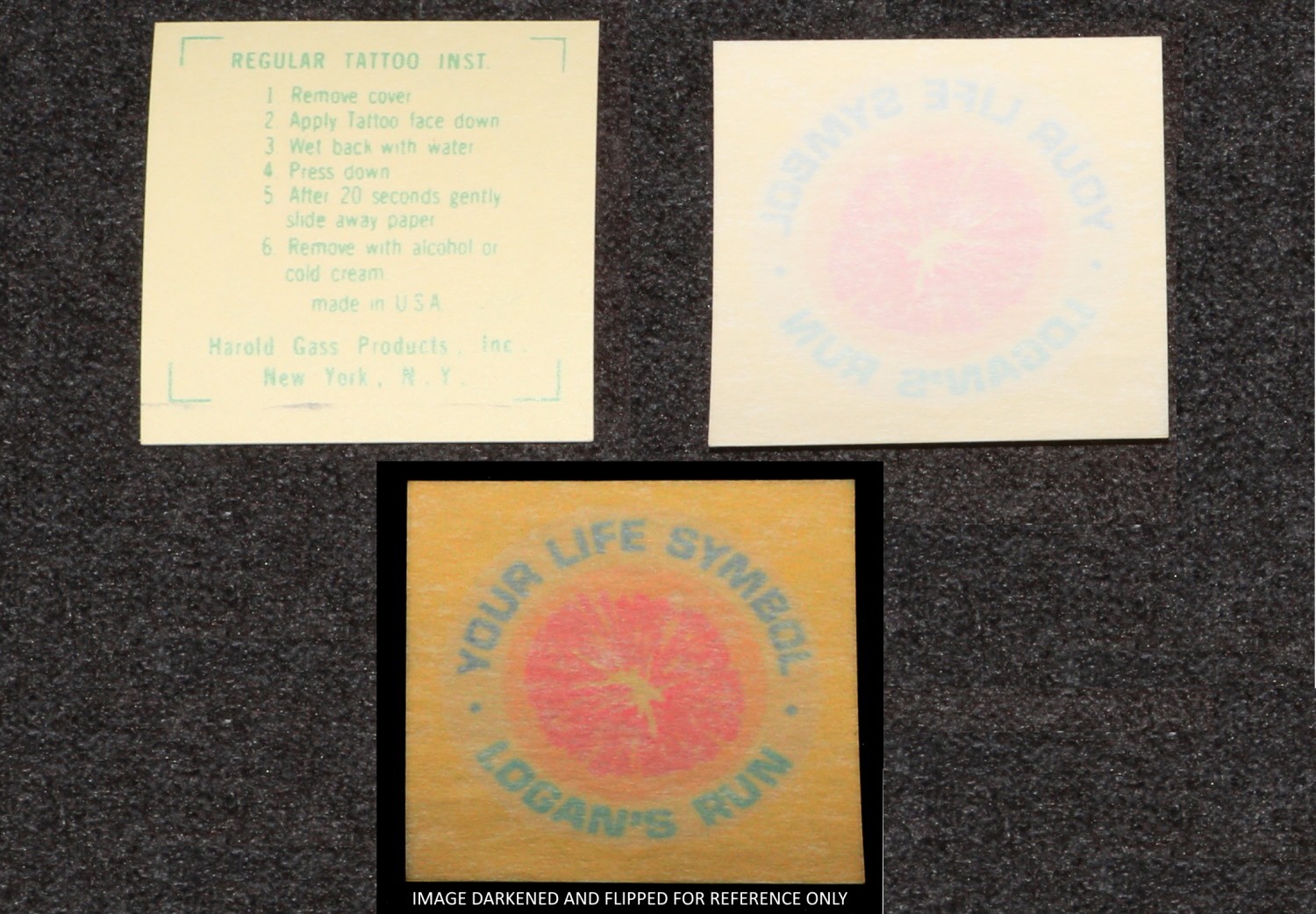 Logan's Run 1976 Theatrical Promo Life Clock Tattoo Gass Original