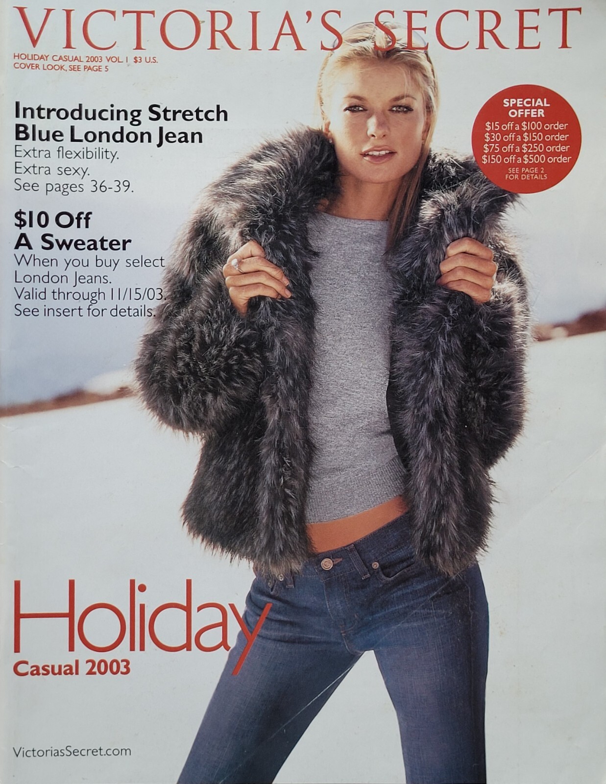 MARISA MILLER Holiday Casual 2003 VICTORIA'S SECRET Catalog Volume 1