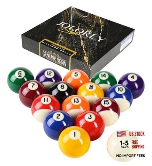 Pool Balls Billiard Set – 2-1/4" Regulation Size, 6 oz Professional Classic