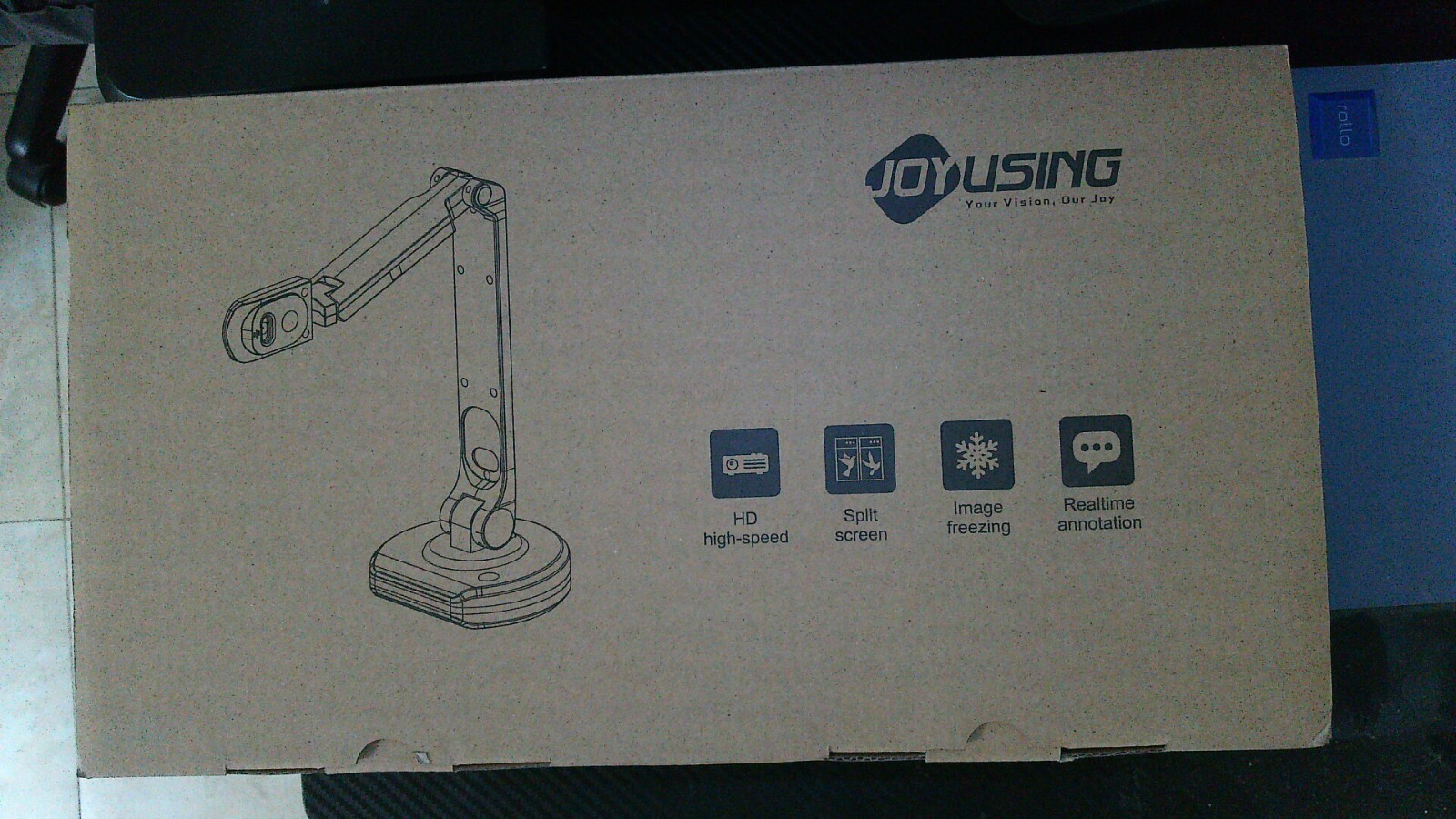 JOYUSING V500S Document Camera Visual Presenter, 1080P HD, 8 MP Camera