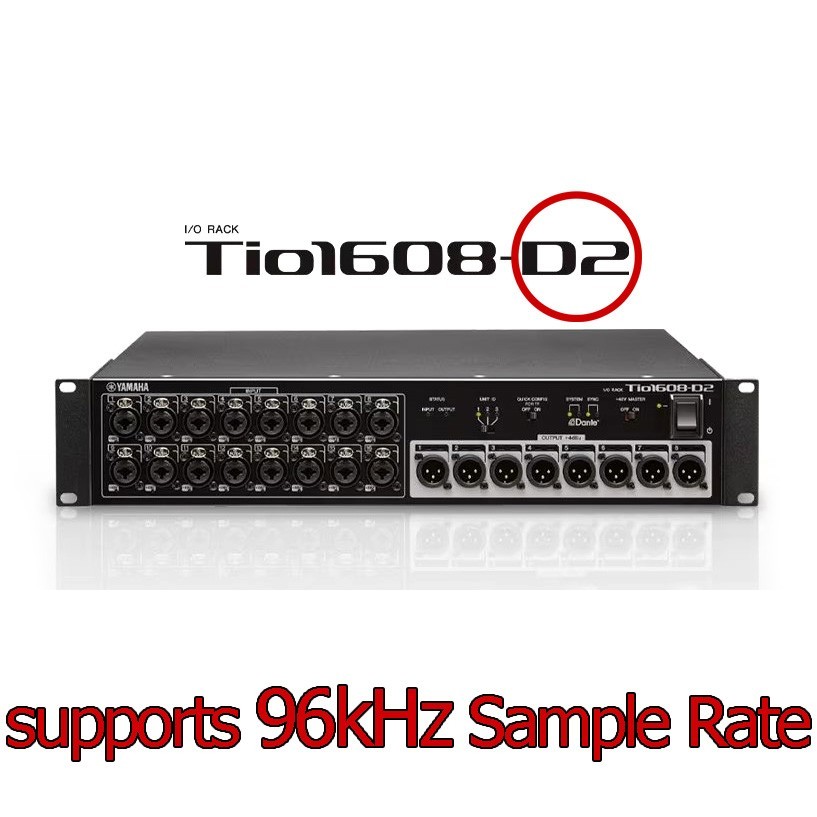 Yamaha Tio1608-D2 Dante-Equipped I/O Input/Output Rack Stage Box