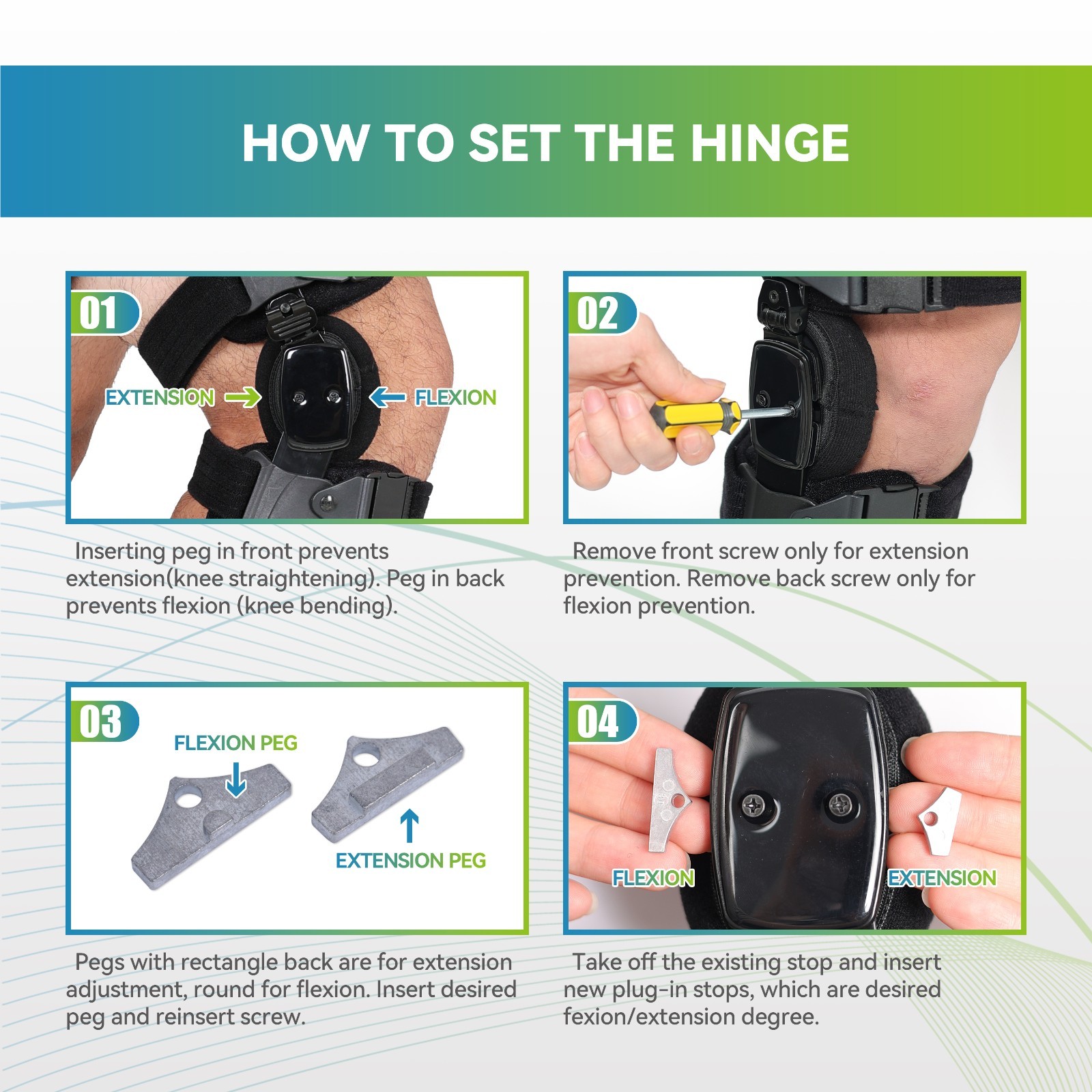 Knee Brace For Bone-on-Bone Pain Relief & Knee Support,Adjustable