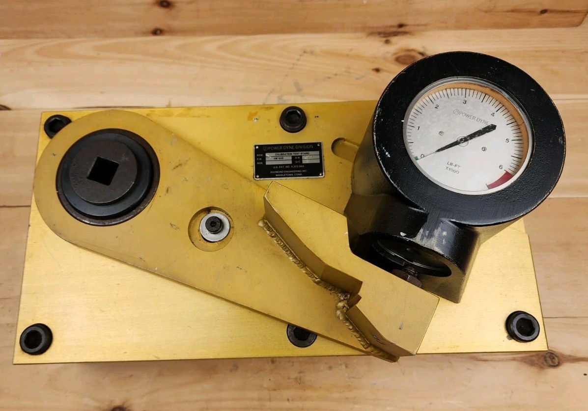 Power Dyne HW 658 Calibration Test Stand For Torque Wrench Multiplier