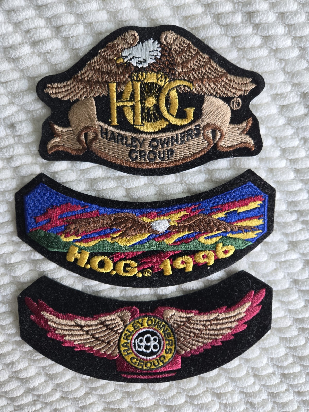 Harley Davidson Patches LOT of 3