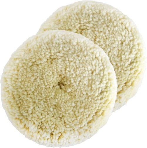7" Buffing Pad Kit 2PCS 100% Polishing Wool Pads Kit Low Linting Wool Pad, Used