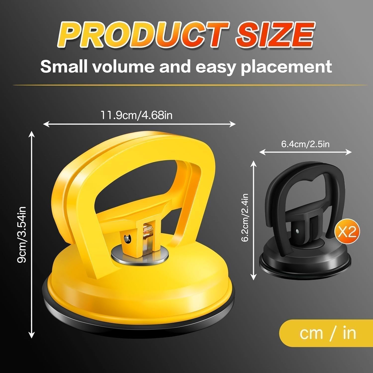 3 Pack Car Dent Puller Powerful Suction Cup Auto Body Panel Damage Remover
