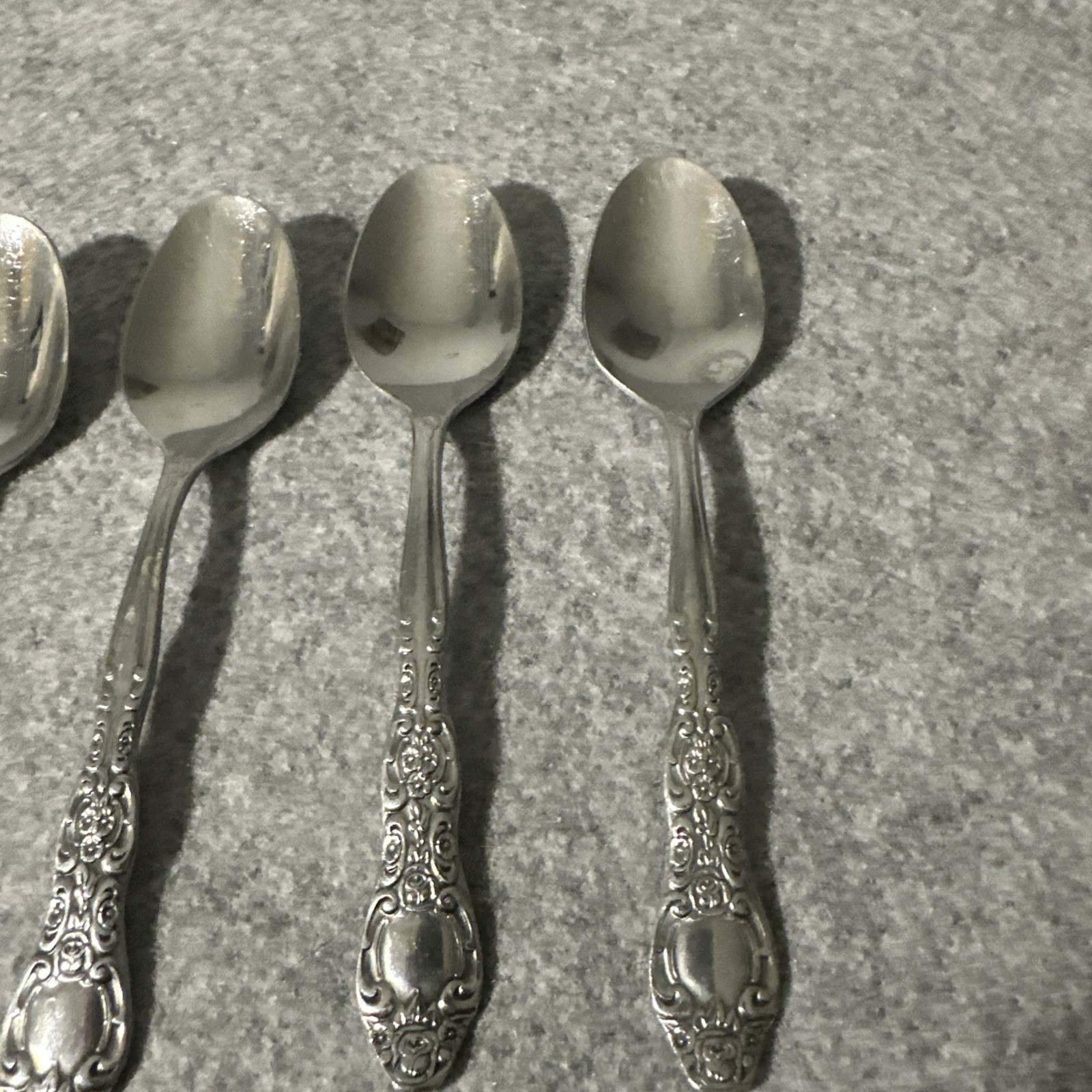8 International Stainless VERONA Pattern Teaspoons Korea