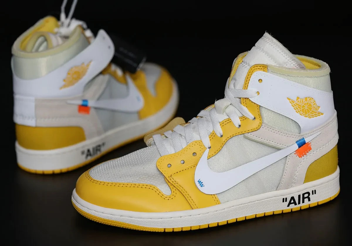 Off-White x Jordan 1 “Canary Yellow” Men's Size US 7-12