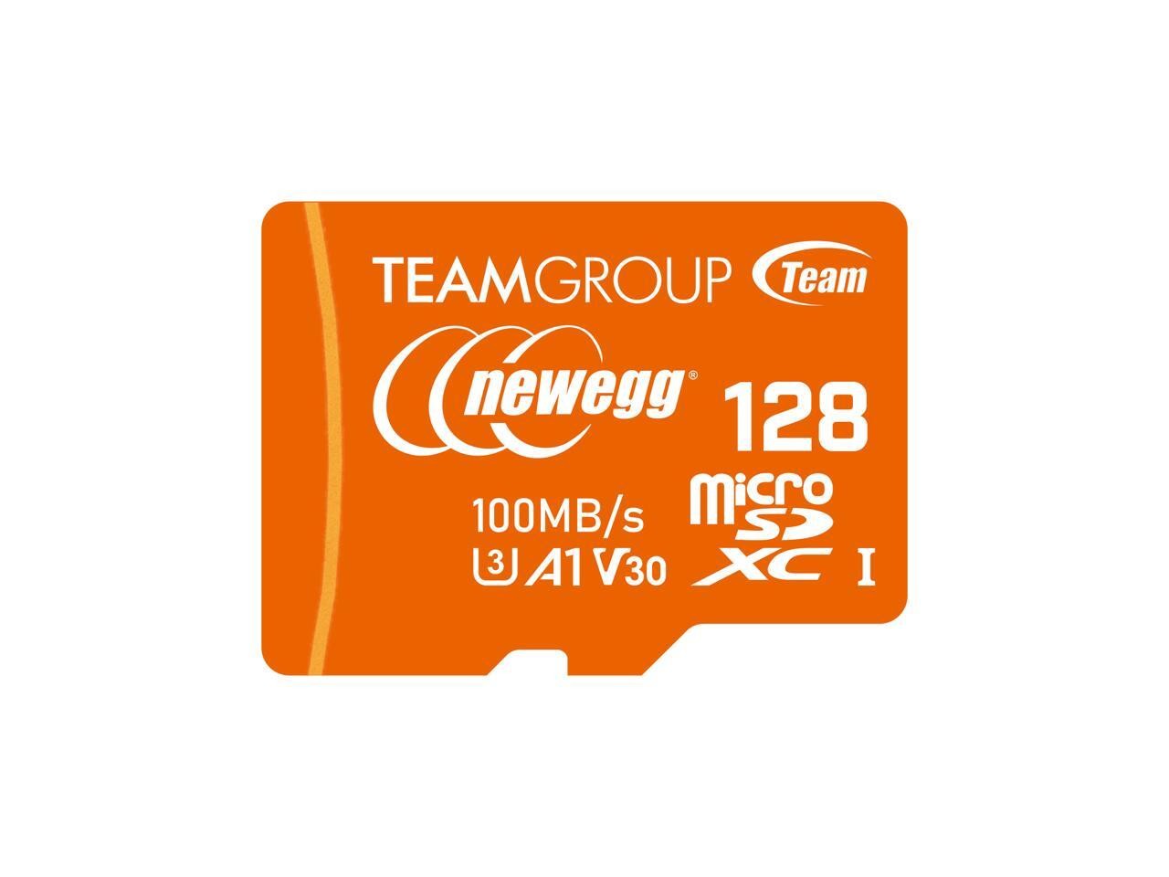 Team Newegg 128GB microSDXC A1 Card Model TUSDX128GIV30A172