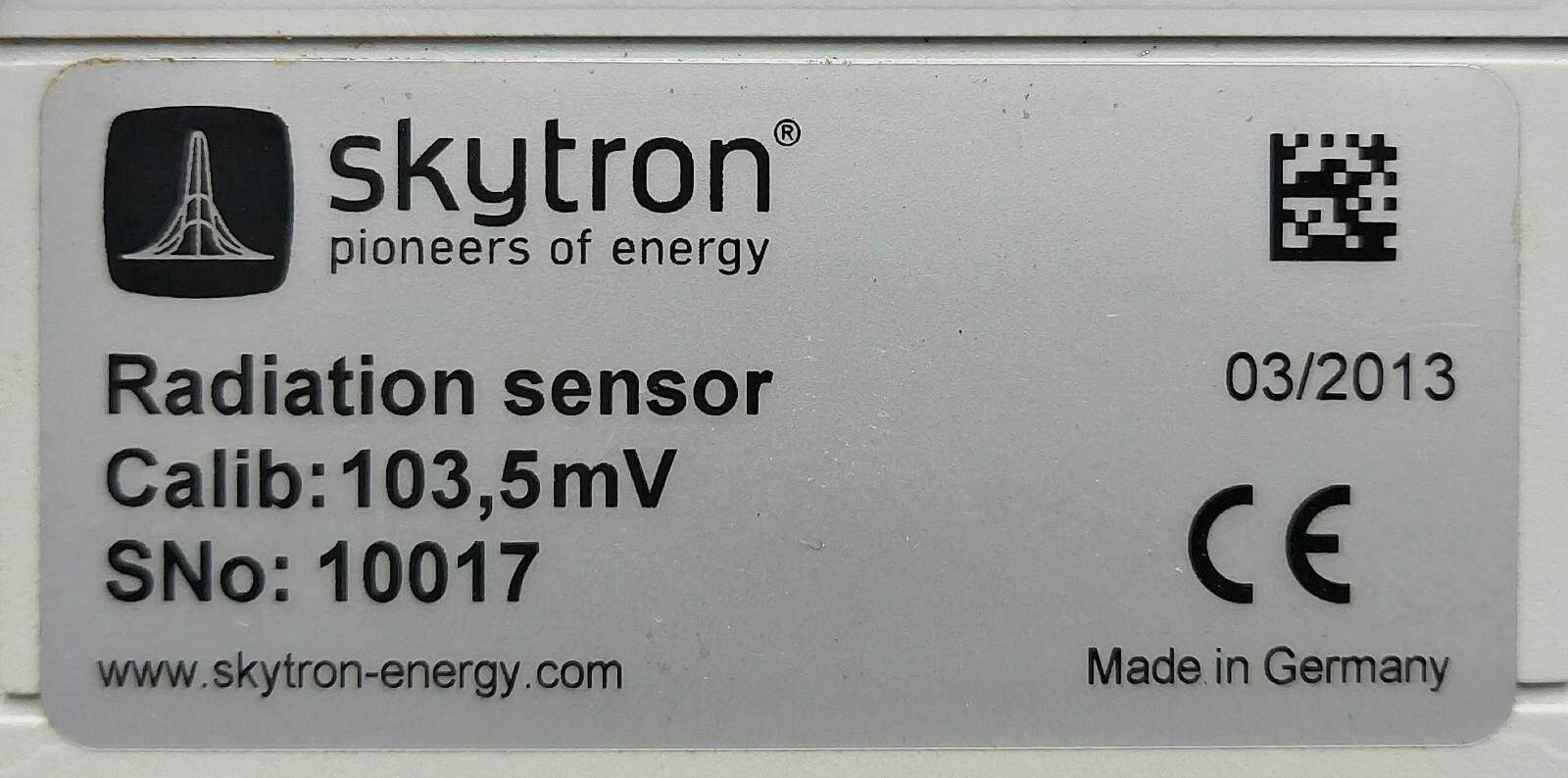 Skytron Radiation Sensor 10017