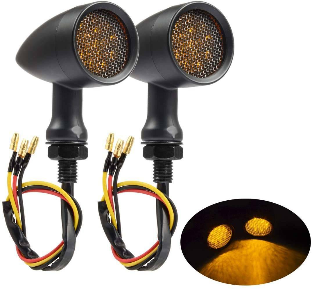 Motorcycle LED Turn Signals Blinker Light For Kawasaki Vulcan VN 500 900 1500 DM