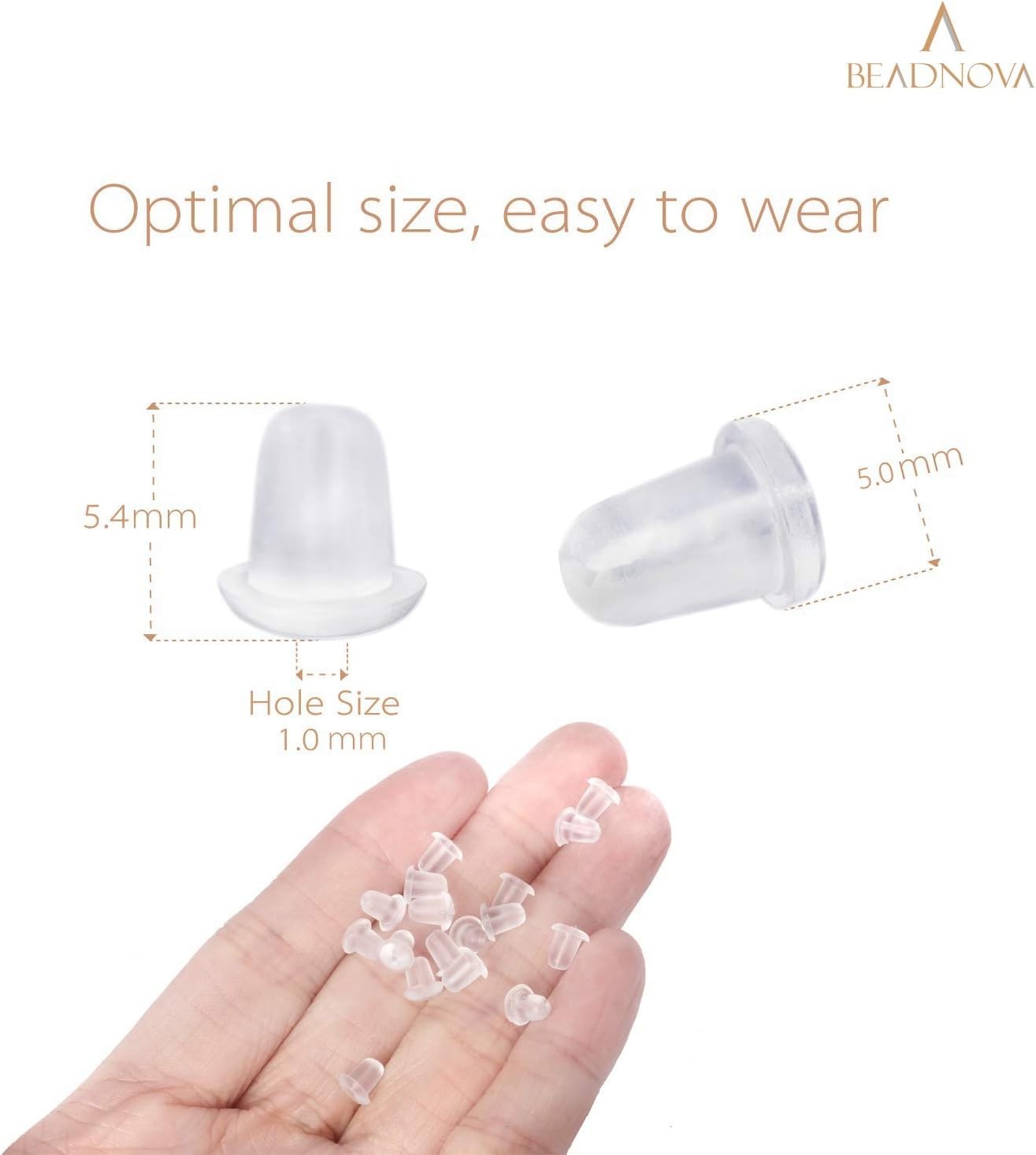 200 Clear Hypoallergenic Earring Backs for Comfort & Security - DIY Essential
