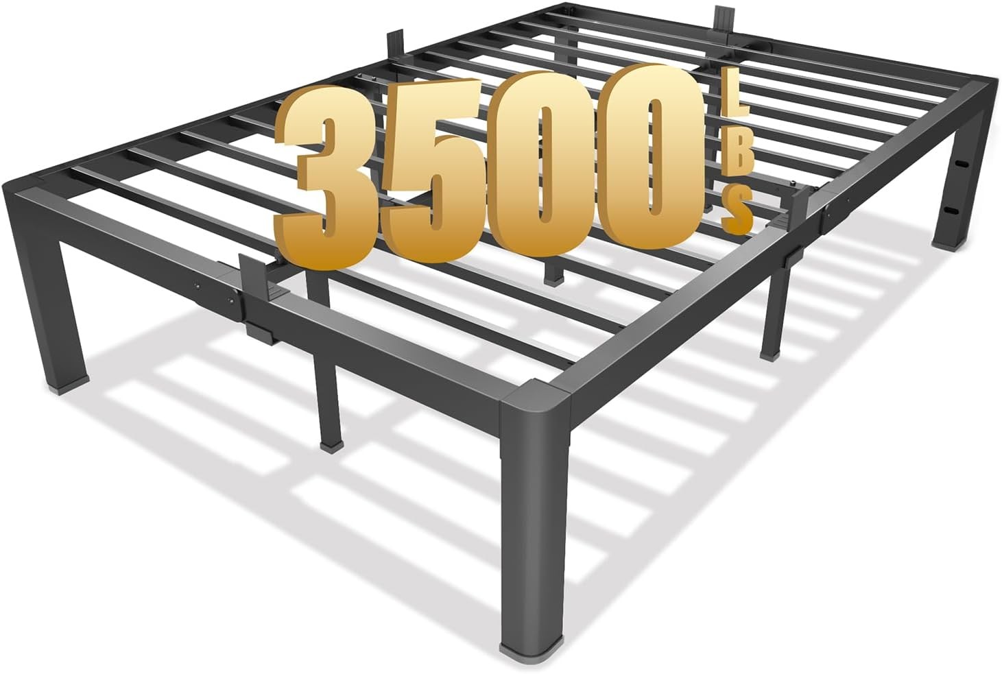 Queen Platform Bed Frame 14" Heavy Duty Metal Mattress Foundation