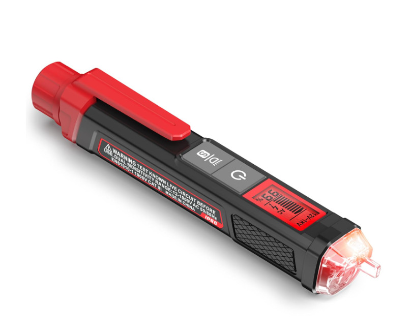 Detector De Voltaje Sin Contacto LCD Con Alarma Y Buscador De Cable