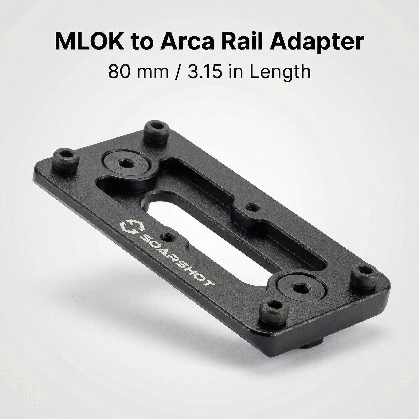 SOARSHOT MLOK Arca Rail Adapter, Quick Release Dovetail Plate Compatible with...