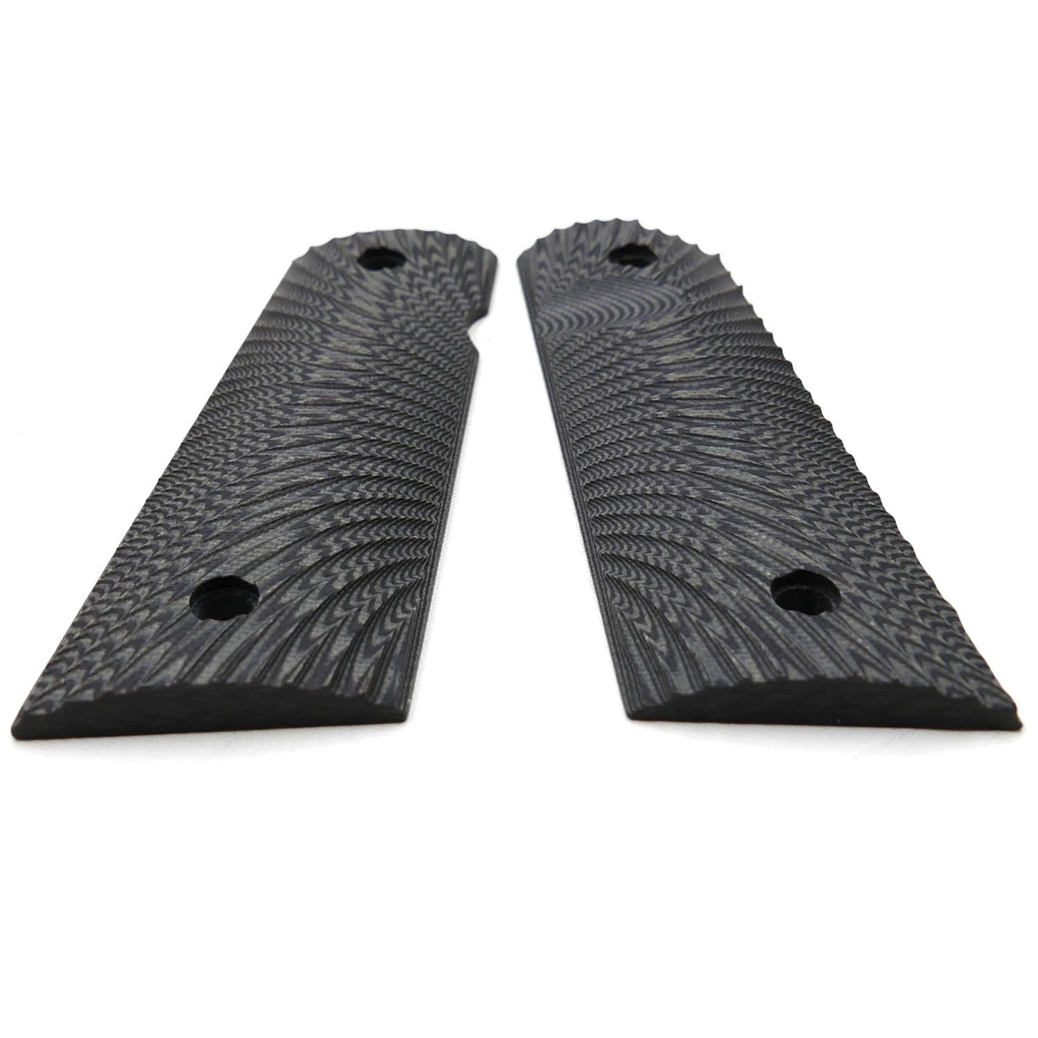 Cool Hand 1911 Grips, Magwell Cut, Full Grey/Black