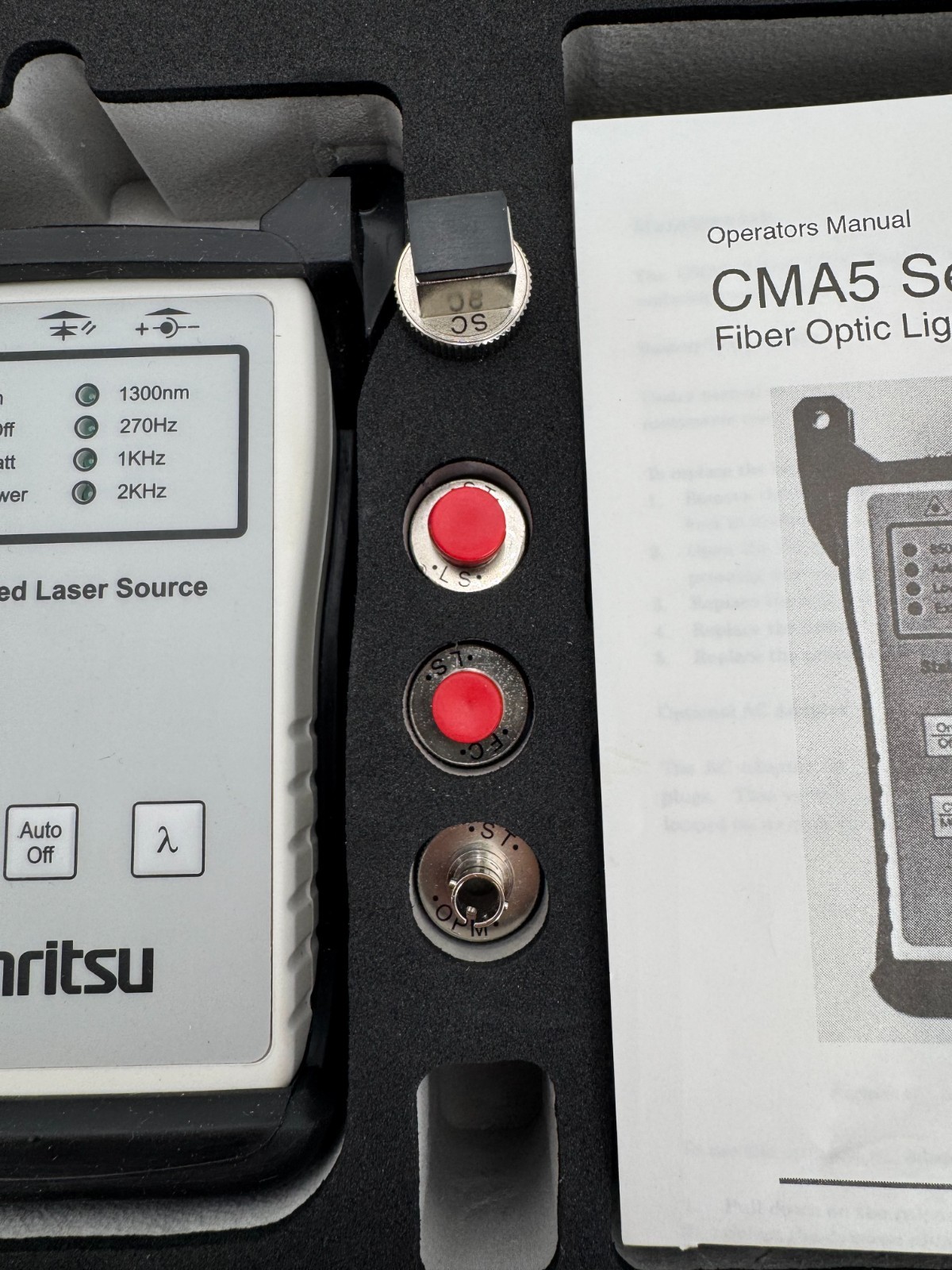 Anritsu CMA5/L2-83 Fiber Optic Light Sources
