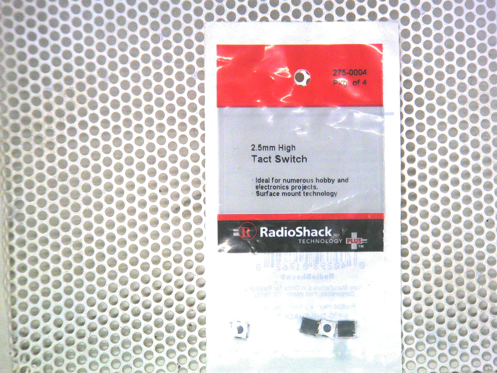 RadioShack SPST 12VDC SMT Tactile Switch 275-0004