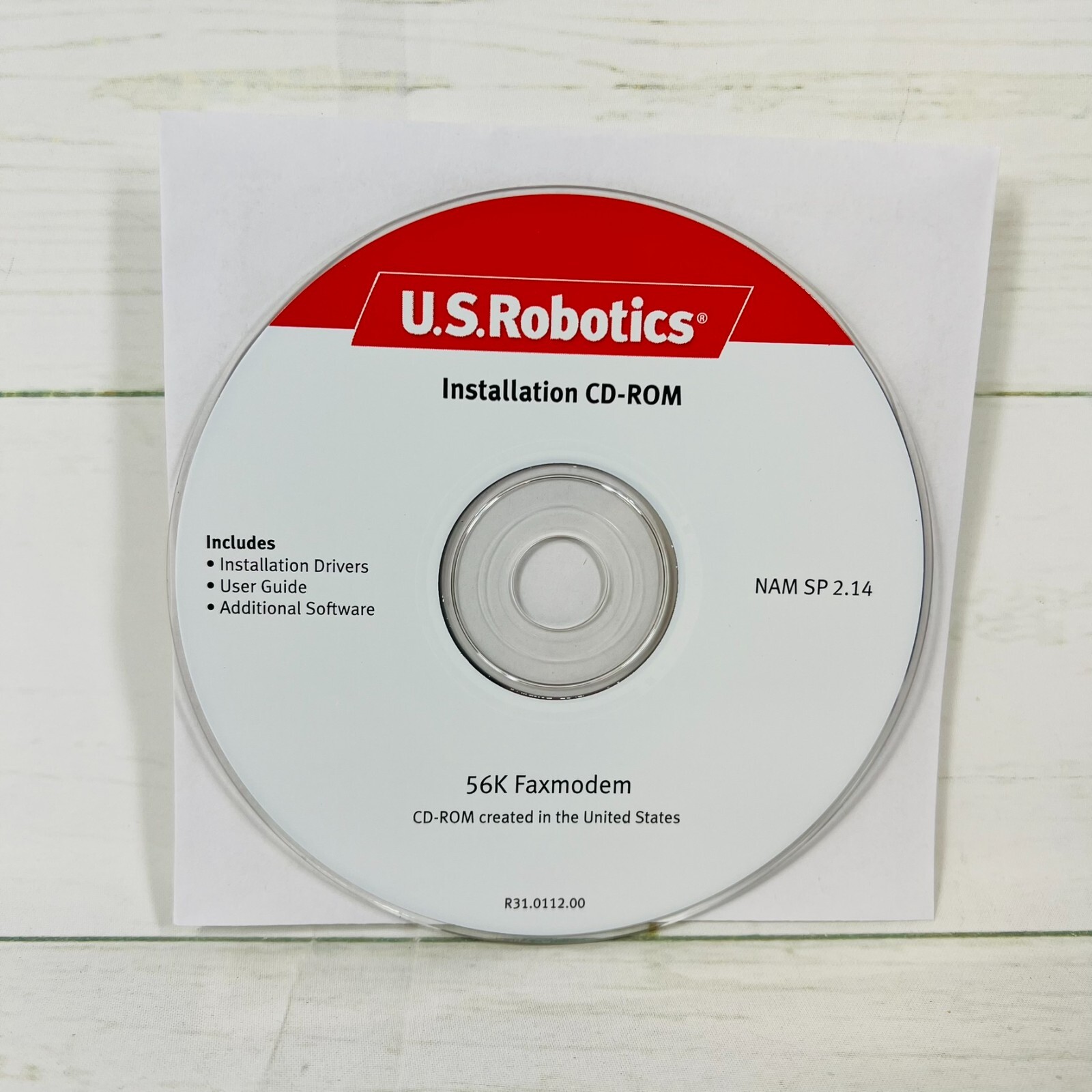U.S. Robotics Installation CD-ROM 56K Faxmodem PCI