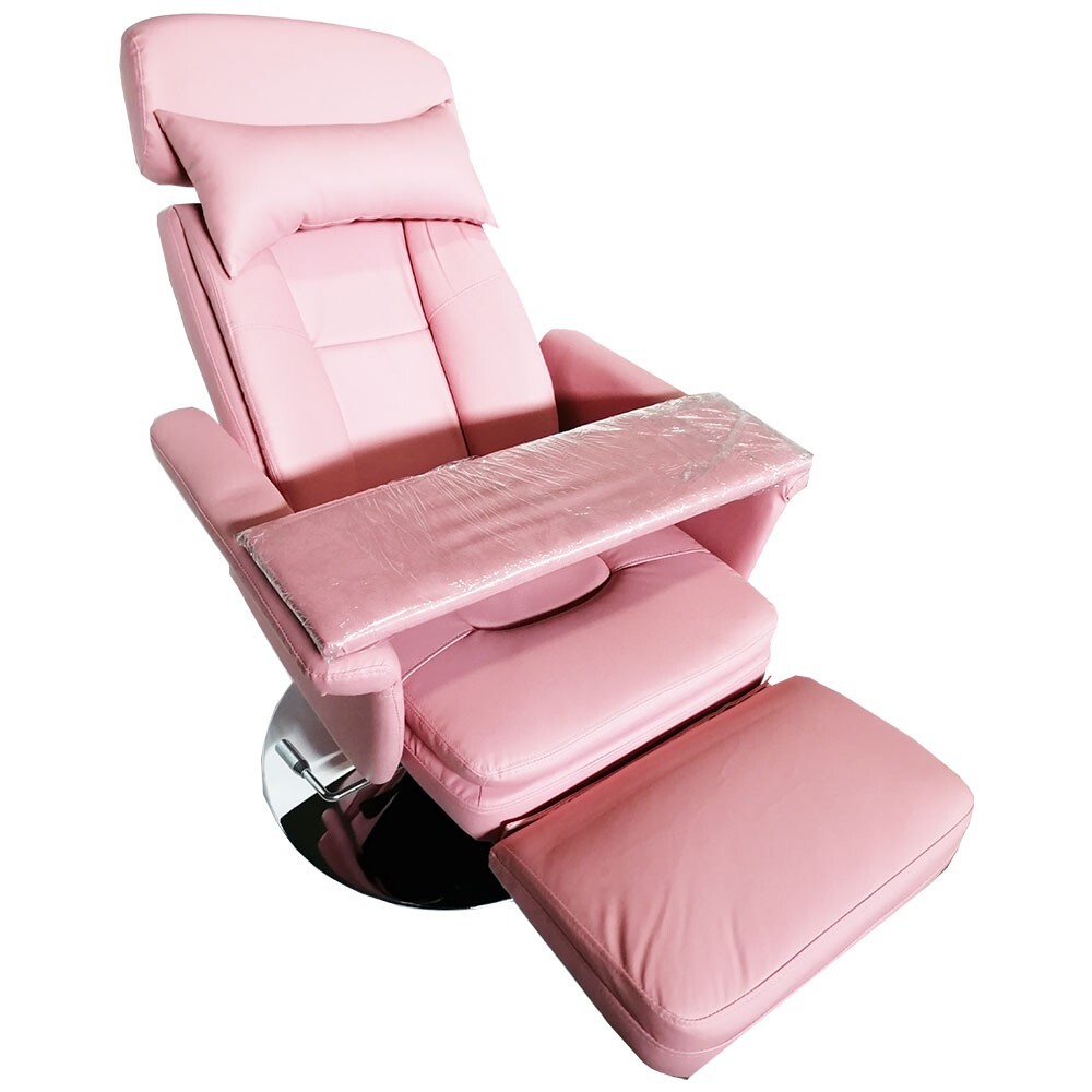 PreAsion 360 Degree Rotating Adjustable Air Pressure Salon Chair Pink for Barber
