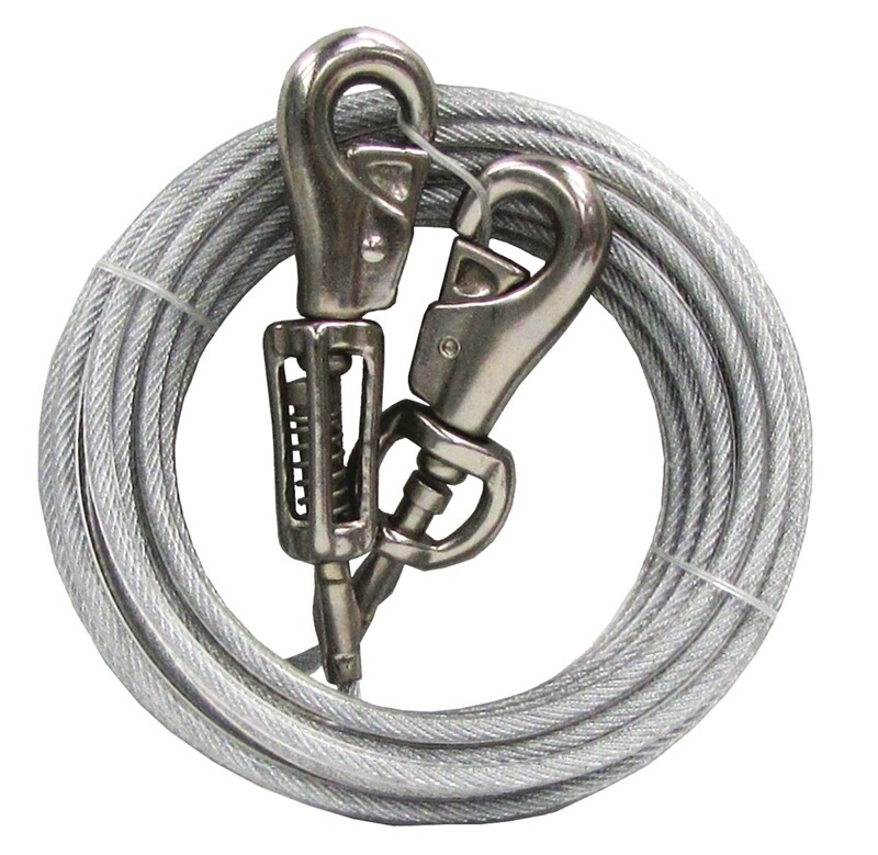 NEW Boss Pet Q5720Spg 99 20' Extra Large Dog Pdq Tie-Out With Spring 1867720