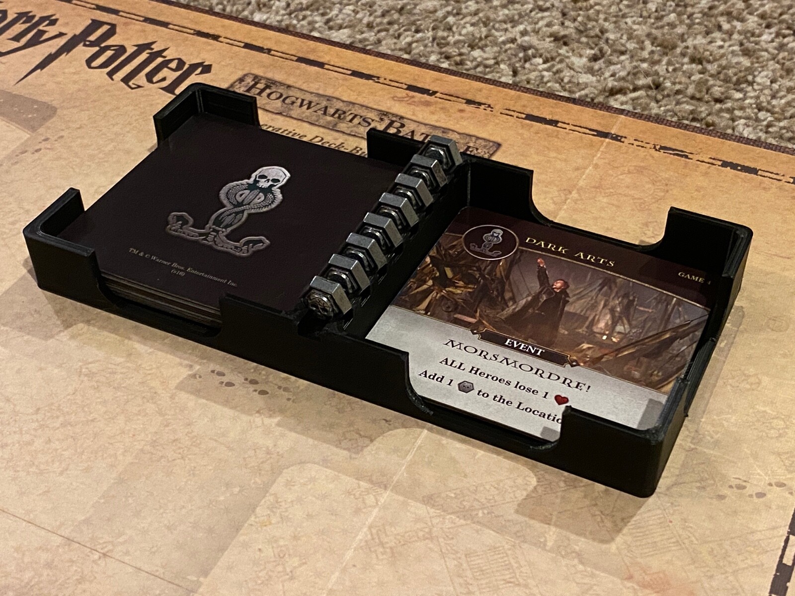 Dark Arts Cards/Dark Marks Tray for Harry Potter: Hogwarts Battle Game