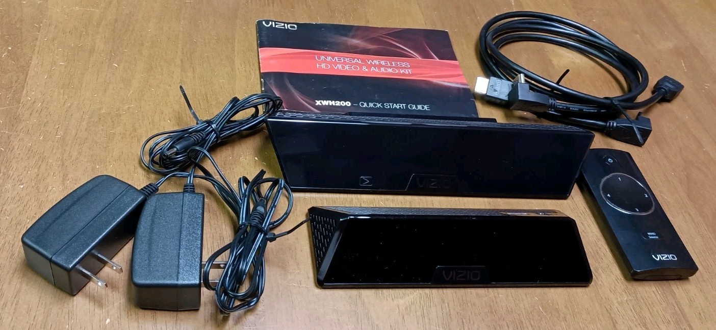 Vizio Wireless HD Transmitter and Receiver Model XWH1TX and XWH1RX with Remote
