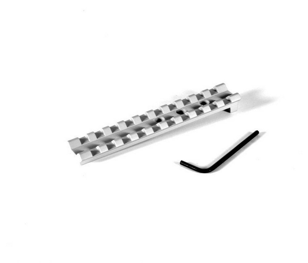 EGW Picatinny Rail 0 MOA For Smith and Wesson Revolver Ambidextrous Silver 49104