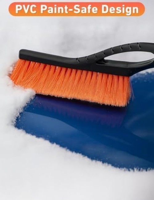 Versatile 27" Winter Snow Scraper & Windshield Cleaner with Comfort Grip