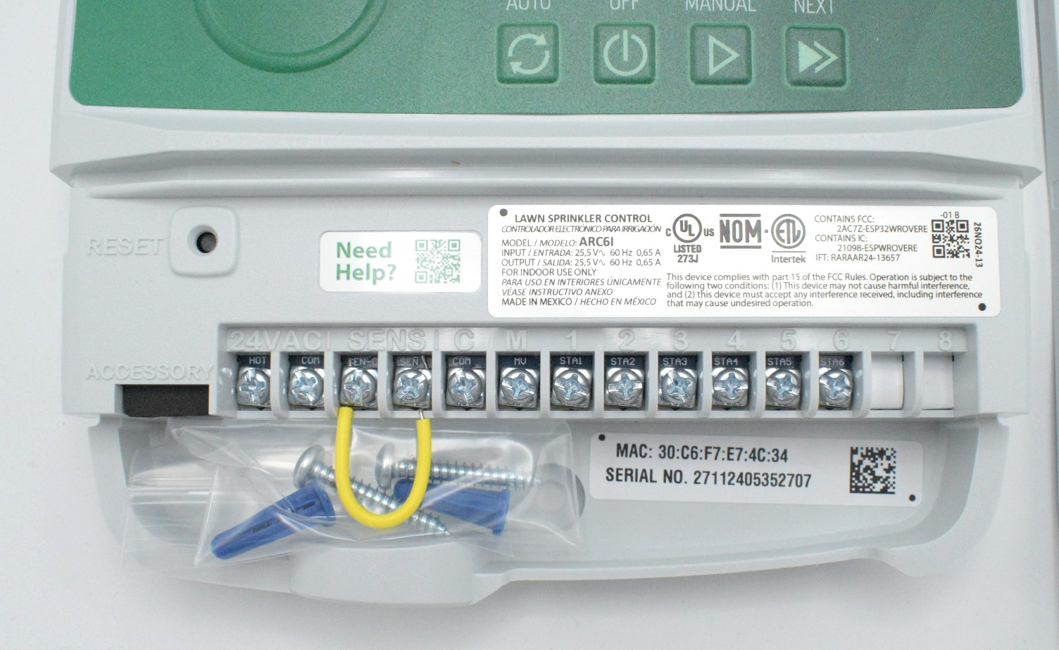 Rain Bird ARC6I Smart Irrigation Controller - 6 Stations - Open Box