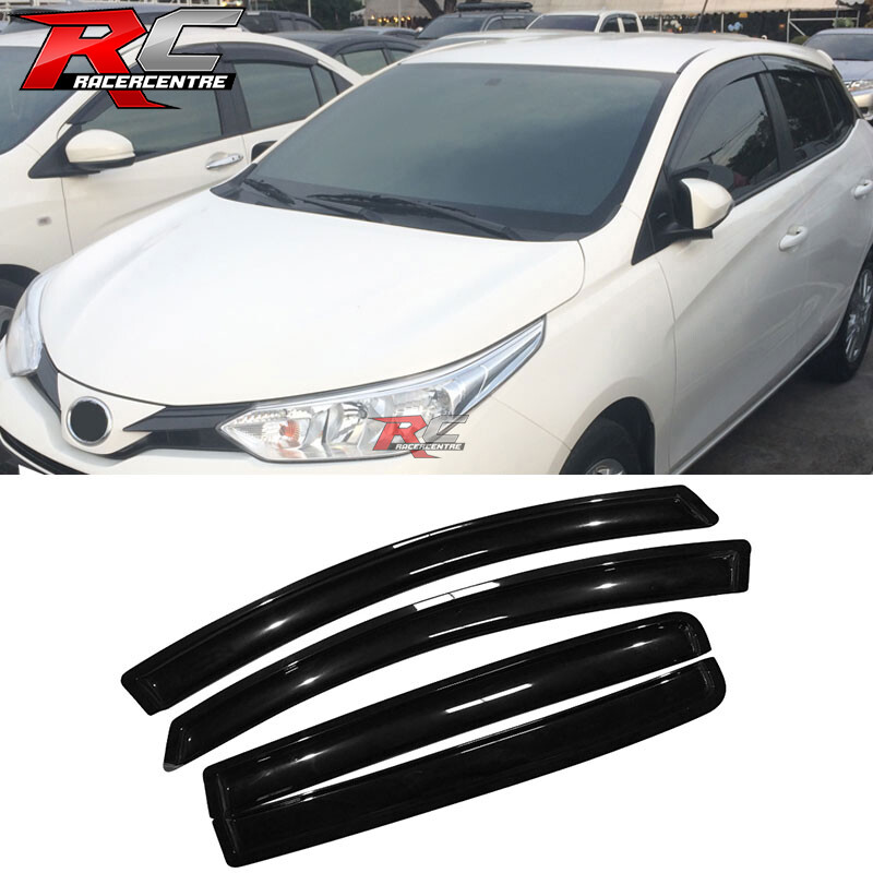 For 12-18 Toyota Yaris XP150 Hatchback Acrylic Window Visors Sun Guard 4Pc Set