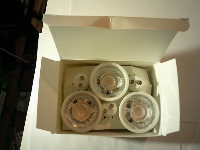 6 EVELOR GU10 LED  Light Bulbs 40 Watt Equiv Soft White 2700K Dimmable Free Ship