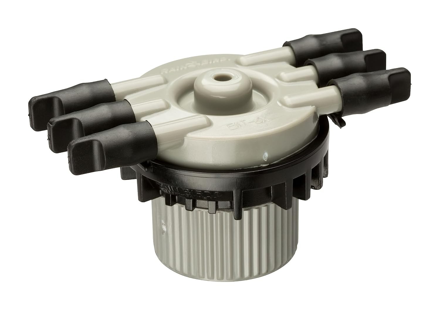 Durable Drip Irrigation 6-Port Manifold - Barbed & Threaded Connections