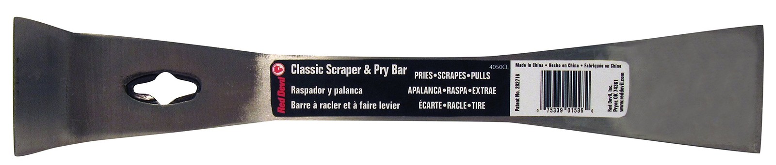 4050CL Classic Scrape & Pry Bar - Heavy-Duty Multi-Purpose Tool, Hardened Ste...