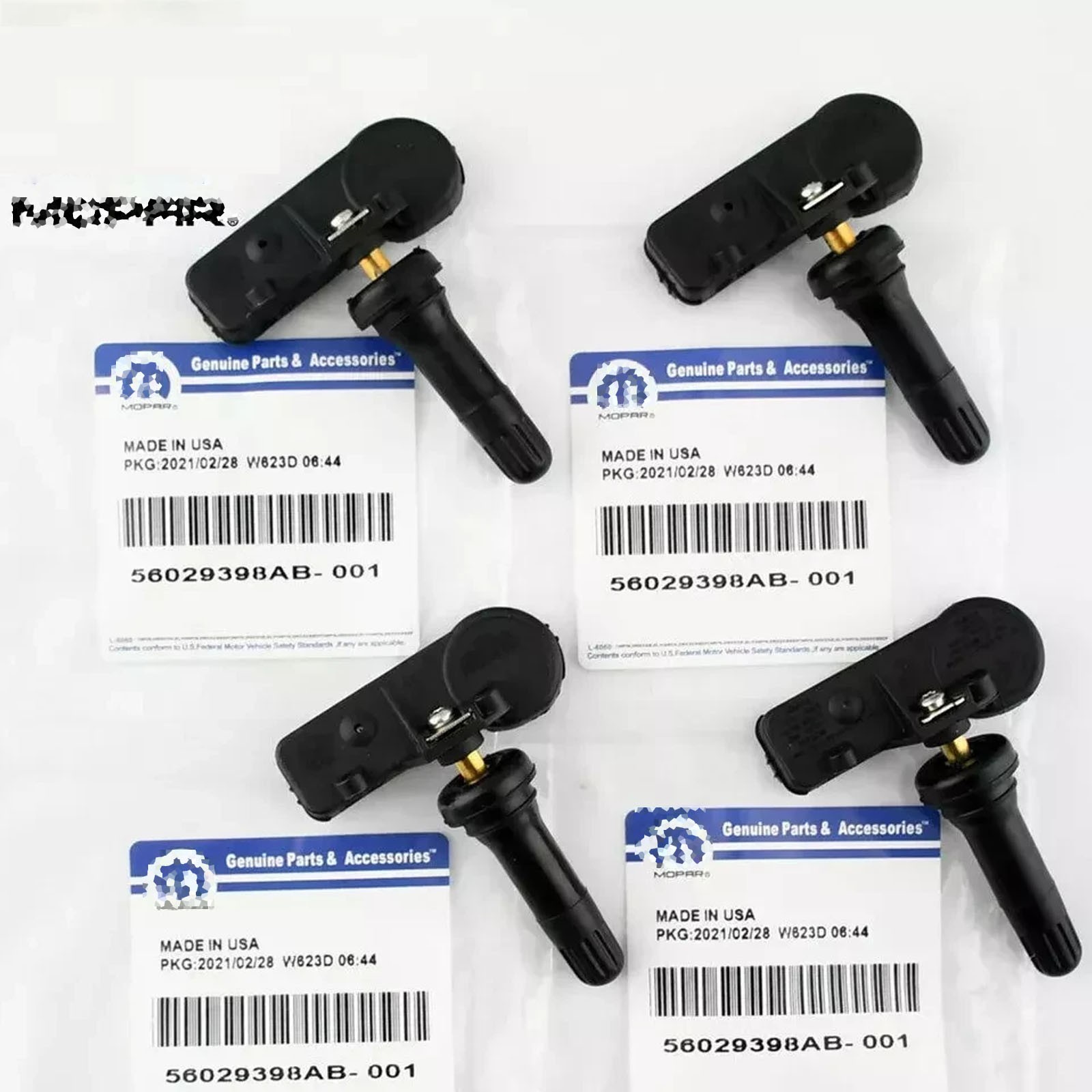 4 Genuine TPMS 56029479AB Tire Pressure Monitoring Sensor For Dodge Ram Chrysler