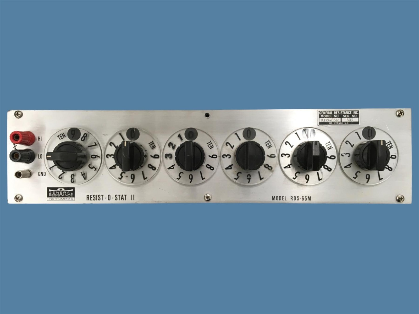 General Resistance Inc. RDS-65M Resist-O-Stat II Decade Box