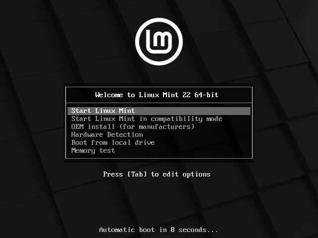 Linux MINT 21.3 USB VIRGINIA Cinnamon Edge 64-Bit Live Boot, Install for MAC, PC