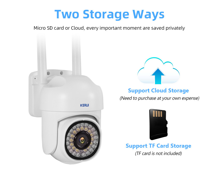 KERUI 5MP Wireless WiFi Security Camera System Smart Outdoor Night Vision 1080P